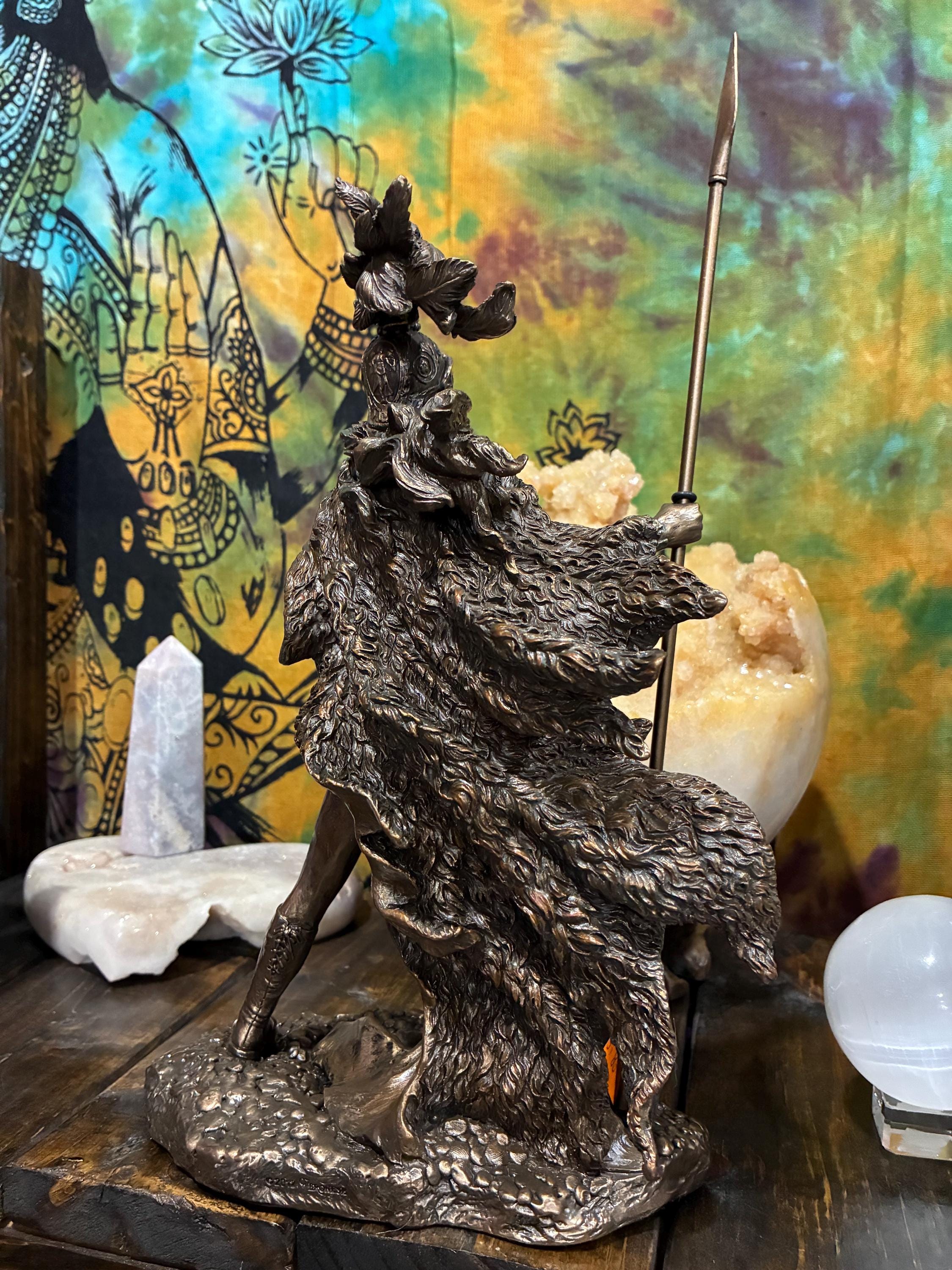 Athena Statue - Bronze Finish Greek Goddess Altar Decor